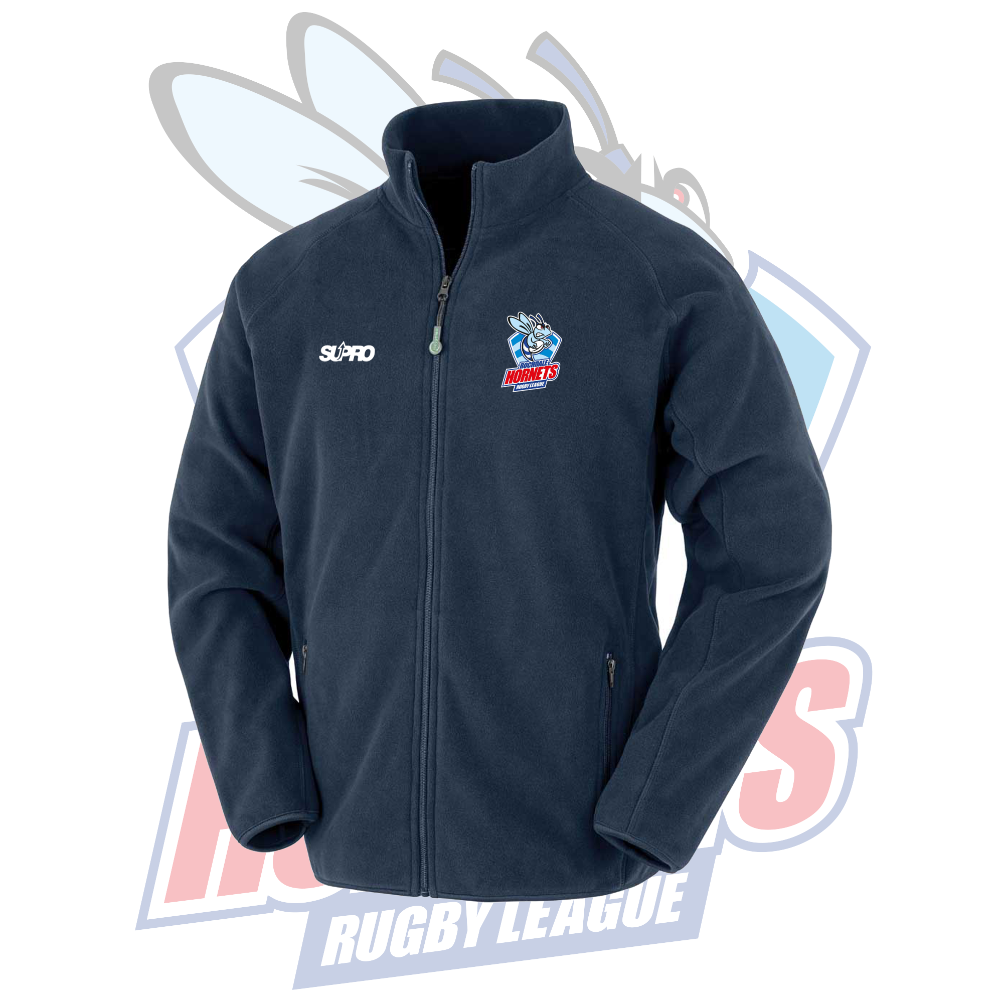 Embroidered Fleece Navy Rochdale
