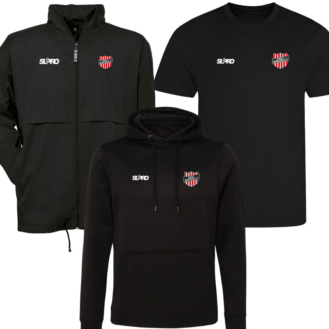 Juniors - Jersey Wanderers Training Hoodie/Tee & Jacket Bundle