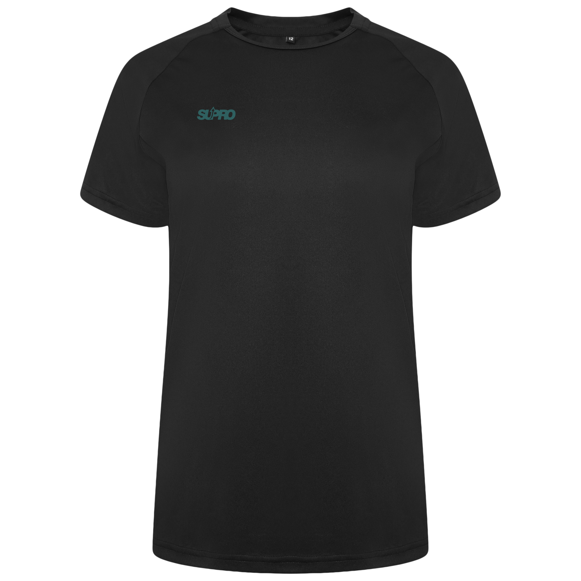 Supro_Tech_tee_female_black_bottle_green.png