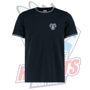 Rochdale Hornets 150th Crest Tipped T-Shirt - Navy