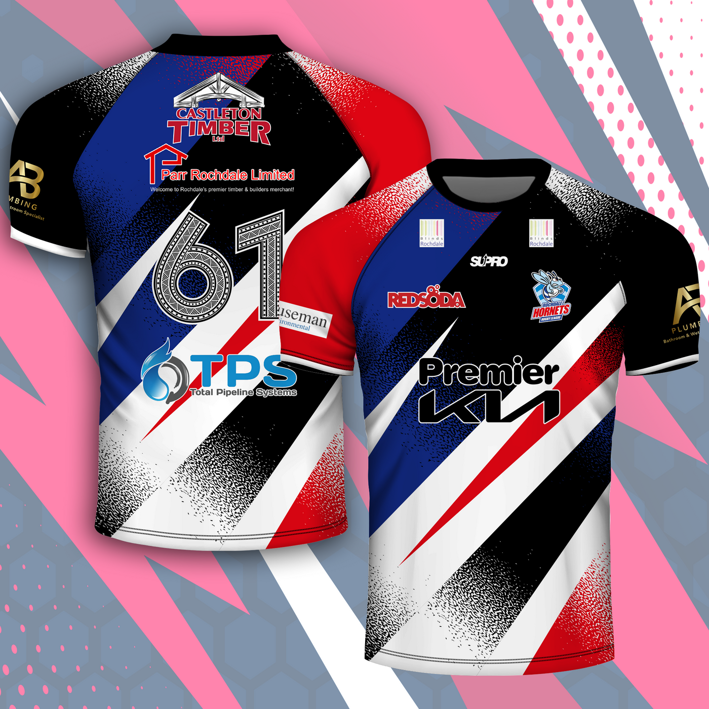 2023 Rochdale Hornets Warm Up Shirt - IN STOCK